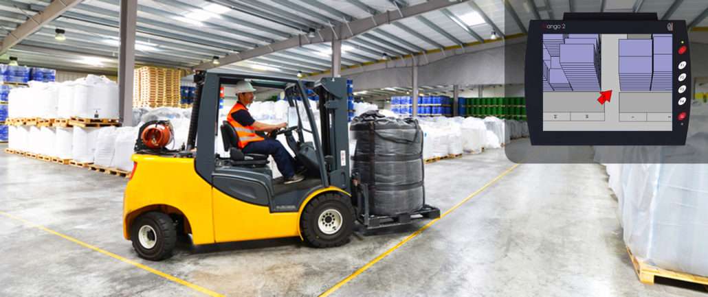 Forklift guide system in Warehouse Management